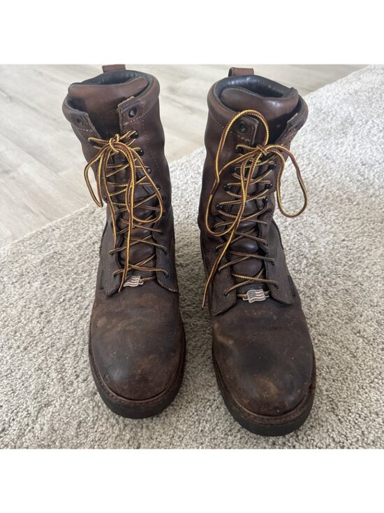 Red Wing  4200 Men Size 10 D Steel Waterproof Work Boots Irish Setters Brown main image 7
